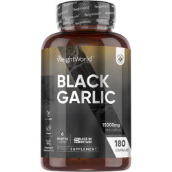 Здраве за сърцето - Черен чесън 750 mg, 180 капсули - Black Garlic