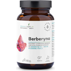 Контрол на кръвната захар и холестерола - Берберин, 490 mg х 60 капсули Aura Herbals