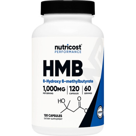 При активен спорт - HMB (Бета-хидрокси-бета-метилбутират), 500 mg/120 капсули, 60 дози Nutricost