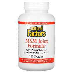 МСМ формула за стави (с глюкозамиин и хондроитин сулфат), 180 капсули Natural Factors