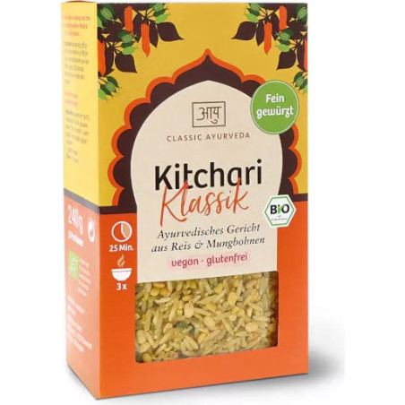 Аюрведично ястие с ориз басмати, боб мунг и подправки - Classic Ayurveda® Kitchari, 240 g