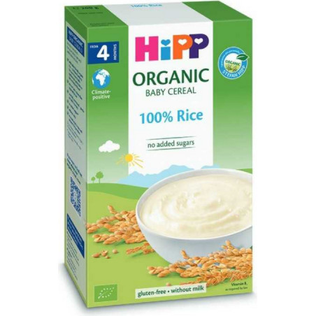 HIPP 30402 Ориз безмлечна, инстантна каша, 200 гр