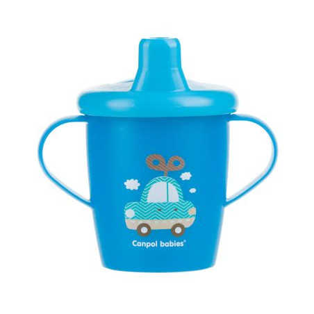 Неразливаща се чаша с дръжки и твърд накрайник TOYS 250 мл