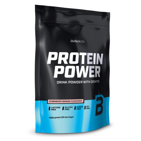 BIOTECH USA Protein Power / Strawberry and Banana / 1g.