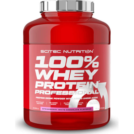 SCITEC 100% Whey Protein Professional / Strawberry - White Chocolate / 2.35g.