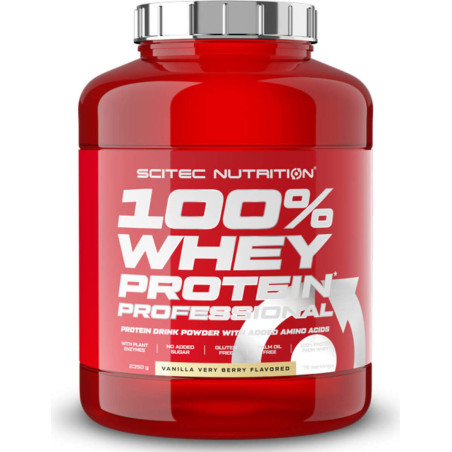 SCITEC 100% Whey Protein Professional / Vanilla Very Berry / 2.35g.