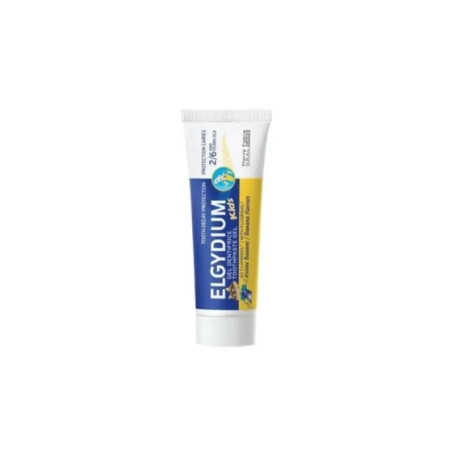 Elgydium kids гелообразна паста за зъби с fluorinol защита от кариес на деца 2 - 6 г. банан 50мл