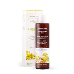 Органик витализиращ безсулфатен шампоан Безсмъртниче VIA NATURAL 250 ml
