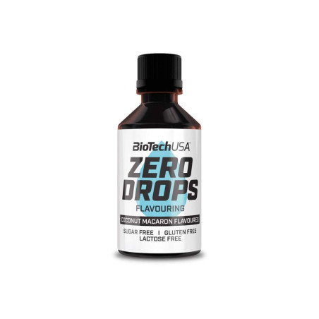 BIOTECH USA Zero Drops / 50 ml / Coconut Macaroon