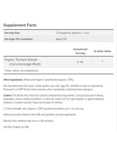 Turmeric Extract Liquid | Certified Organic 2