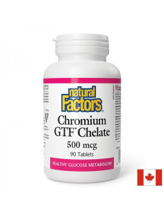 При инсулинова резистентност и диабет Хром GTF (хелат) 500 µg х 90 таблетки