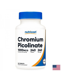 Потискане на апетита Хром (пиколинат) 1000 µg, 240 таблетки