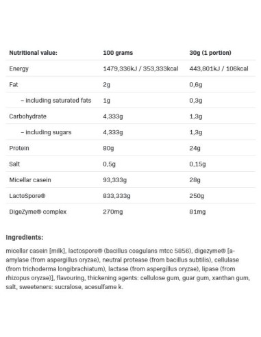 PRO Casein | Slow Digesting Protein