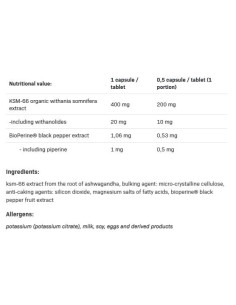 Ashwagandha KSM-66 400 mg 2