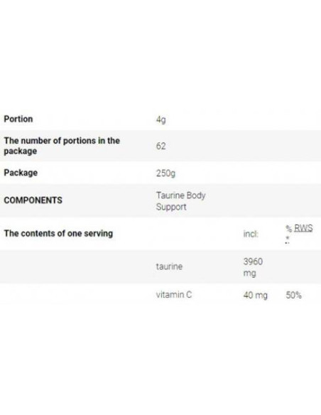 Taurine Body Support