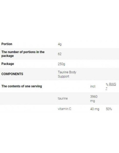 Taurine Body Support