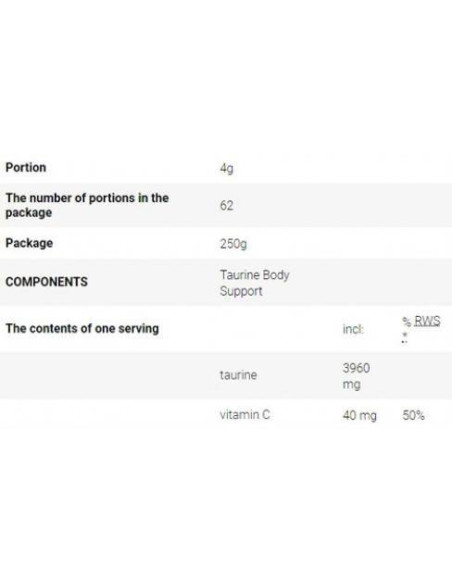 Taurine Body Support