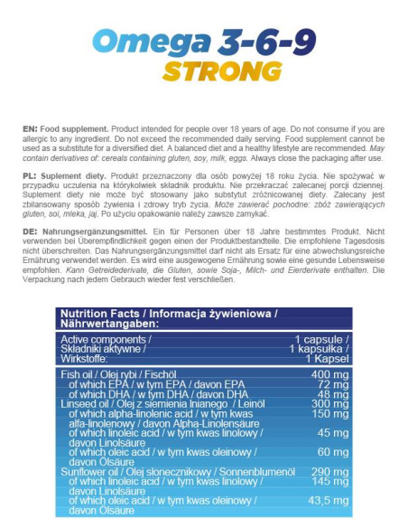 Omega 3-6-9 Strong