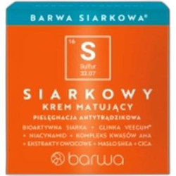Матиращ крем против акне с биоактивна сяра за мазна кожа Barwa Sulphur