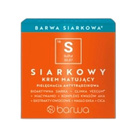 Матиращ крем против акне с биоактивна сяра за мазна кожа Barwa Sulphur