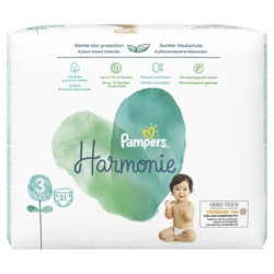 PAMPERS 9% ДДС Harmonie Размер 3, пелени, Миди, 31 бр.