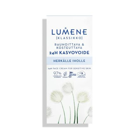 24h Успокояващ хидратиращ крем за чувствителна кожа Lumene Klassikko face cream for sensitive skin