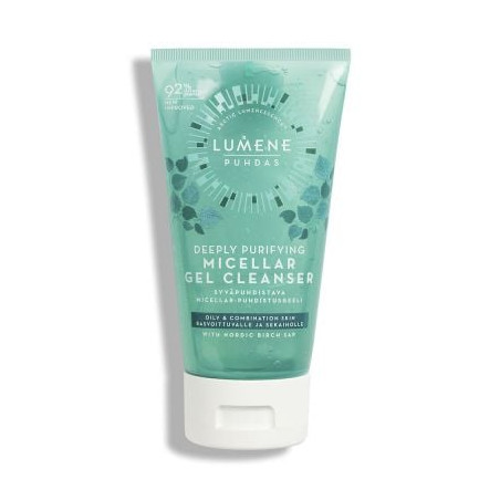 Мицеларен дълбоко почистващ гел за мазна и комбинирана кожа Lumene PUHDAS Micellar Gel Cleanser