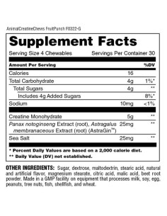 Animal Creatine Chews | with AstraGin 2