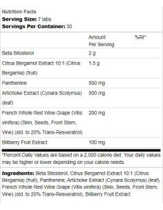 Lipid | with Bergamot -amp, Beta-Sitosterol 2