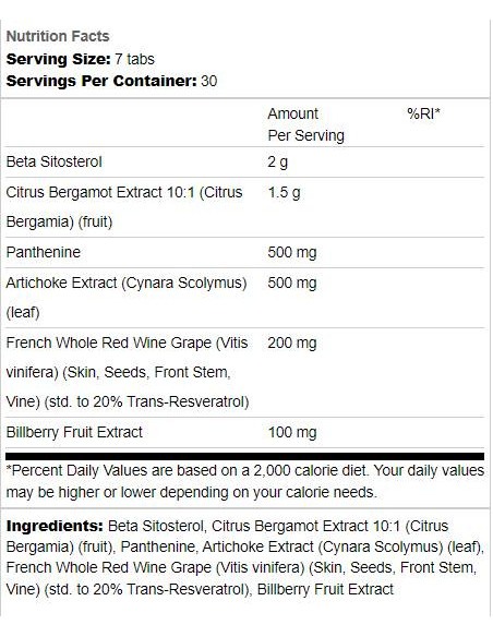 Lipid | with Bergamot -amp, Beta-Sitosterol
