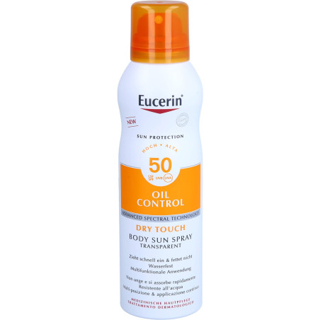 Eucerin прозрачен слънцезащитен аерозол спрей spf 50 200мл