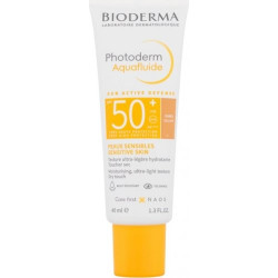 Bioderma Photoderm Aquafluid Слънцезащитен флуид за чувствителна кожа SPF50+ тъмен цвят 40 мл