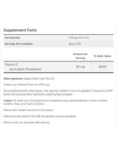 Natural Vitamin E Liquid | d-alpha Tocopherol 2