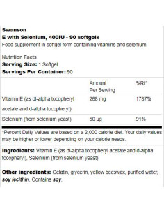 E with Selenium 400 IU 2