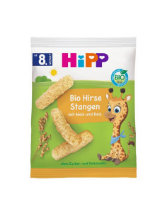 HIPP 3564 БИО Пръчици с просо , зърнен снакс, 30 гр