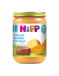 HIPP 9- ДДС Картофи, Тиква, Телешко 6270, пюре, 190 гр