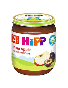 HIPP Сливи, ябълки 4204, пюре, 125 гр