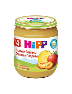 HIPP Слънчеви плодове 4224, пюре, 125 гр