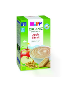 HIPP 2892 Ябълки и Бисквити безмлечна, инстантна каша, 250 гр