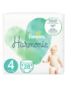 PAMPERS 9- ДДС Harmonie Размер 4, пелени, Макси, 28 бр.