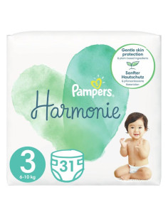 PAMPERS 9- ДДС Harmonie Размер 3, пелени, Миди, 31 бр.