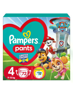 PAMPERS 9- ДДС Pants Paw Patrol Размер 4, гащички, GPP, 72 бр.