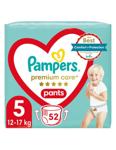 PAMPERS 9- ДДС Premium Care Размер 5, гащички, JPP, 52 бр.