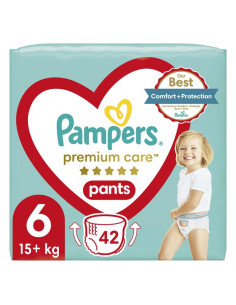 PAMPERS 9- ДДС Premium Care Размер 6, гащички, JPP, 42 бр.