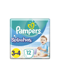 PAMPERS 9- ДДС Splashers Бански Размер 3-4, гащички, Миди, 12 бр.