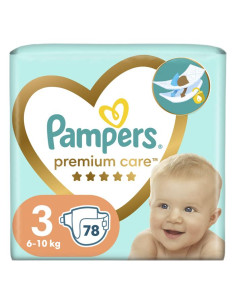 PAMPERS 9- ДДС Premium Care Размер 3, пелени, JP, 78 бр.