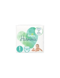 PAMPERS 9- ДДС Harmonie Размер 1, пелени, Новородено, 50 бр.