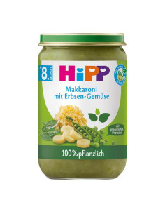 HIPP 61502 БИО Яхния от макарони с грах, пюре, 220 гр