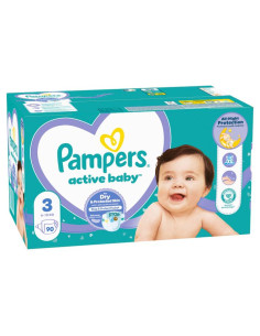 PAMPERS 9- ДДС Active Baby Размер 3, пелени, GP S3, 90 бр.