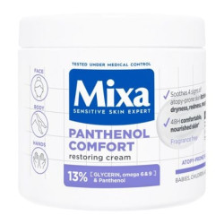 Mixa Panthenol Comfort регенериращ крем за тяло за суха към атопична кожа 400 мл